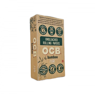 OCB BAMBOO UNBLEACHED ROLLING PAPERS 1 1/4