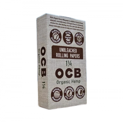 OCB ORGANIC HEMP UNBLEACHED ROLLING PAPERS 1 1/4