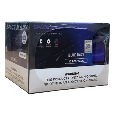 SPACE MARY 8000 PUFFS BLUE RAZZ