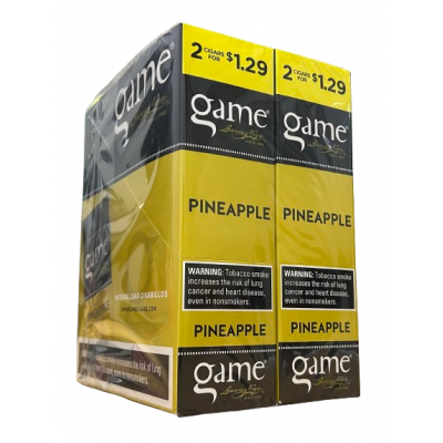 GAME CIGARS 2 FOR $1.29 PINEAPPLE