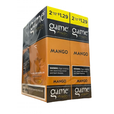 GAME CIGARS 2 FOR $1.29 MANGO