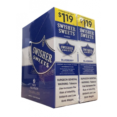 SWISHER SWEETS CIGARS 2 FOR $1.19 BLUEBERRY