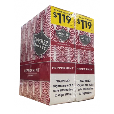 SWISHER SWEETS CIGARS 2 FOR $1.19 PEPPERMINT