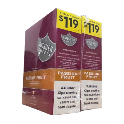 SWISHER SWEETS CIGARS 2 FOR $1.19 PASSION FRUIT