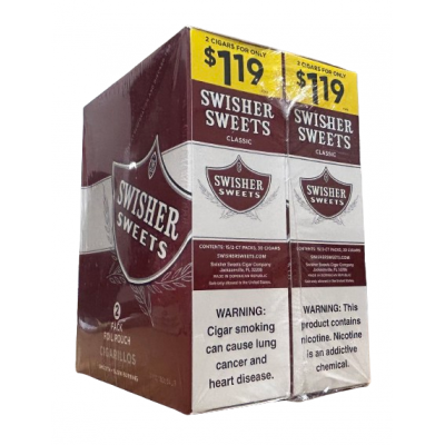 SWISHER SWEETS CIGARS 2 FOR $1.19 RED