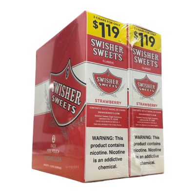 SWISHER SWEETS CIGARS 2 FOR $1.19 STRAWBERRY