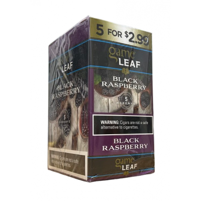 GAME LEAF 5 FOR $2.99 BLACK RASPBERRY
