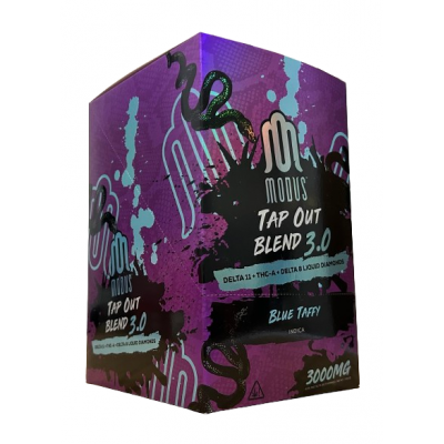 MODUS TAP OUT BLEND 3.0 GUMMIES 3000MG INDICA - BLUE TAFFY