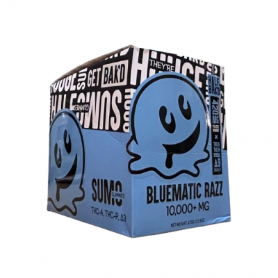 SUMO HALF BAKED GUMMIES 10000MG 6CT - BLUEMATIC RAZZ