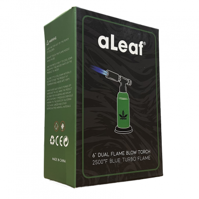 ALEAF 6" DUAL FLAME BLOW TORCH - FLAMMING FOREST