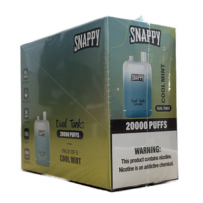 SNAPPY DUAL TANKS 20000 PUFFS PACK OF 5 - COOL MINT