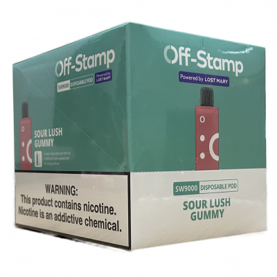 OFF-STAMP SW9000 PUFFS DISPOSABLE POD - SOUR LUSH GUMMY