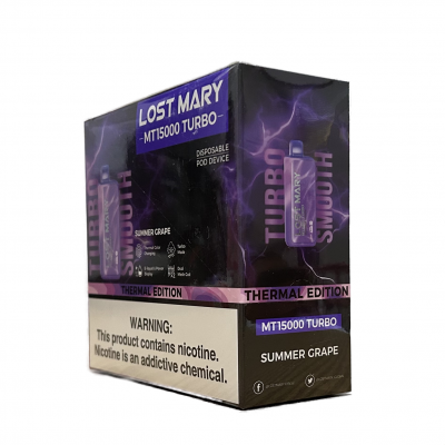  LOST MARY DISPOSABLE POD DEVICE THERMAL EDITION MT15000 TURBO - SUMMER GRAPE