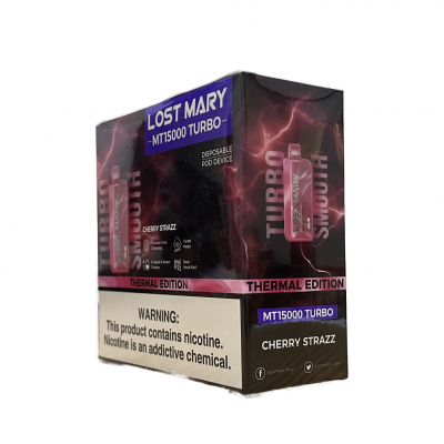 LOST MARY DISPOSABLE POD DEVICE THERMAL EDITION MT15000 TURBO - CHERRY STRAZZ