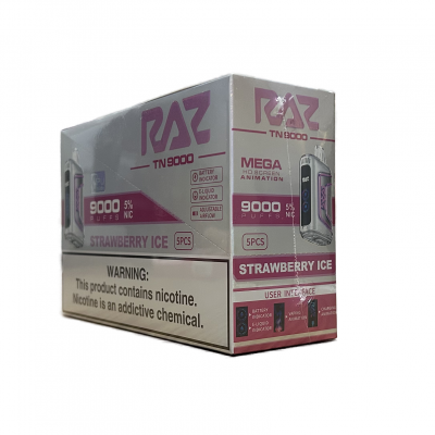 RAZ TN 9000 PUFFS STRAWBERRY ICE