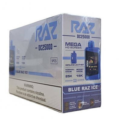 RAZ DC 25000 PUFFS BLUE RAZ ICE