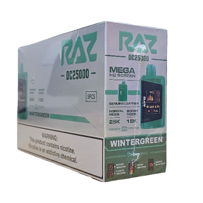 RAZ DC 25000 PUFFS WINTERGREEN