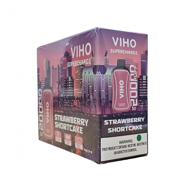 VIHO SUPERCHARGE 20000 PUFFS STRAWBERRY SHORTCAKE